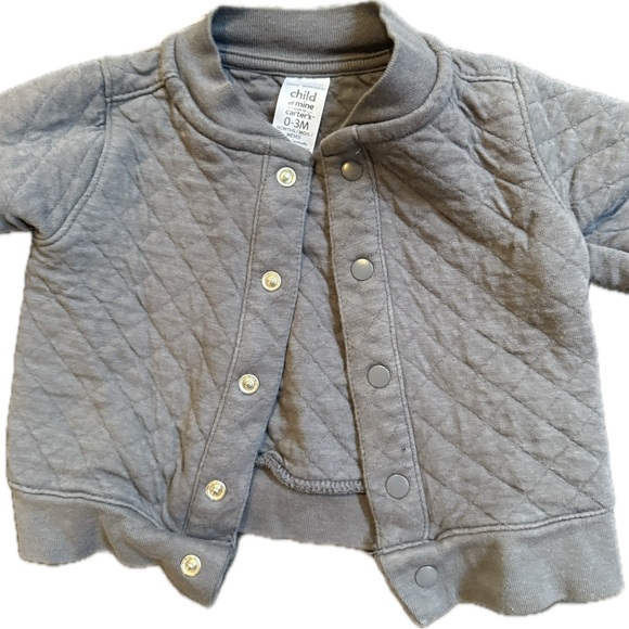 Carter’s Gray Quilted Baby Jacket - Picture 2 of 5